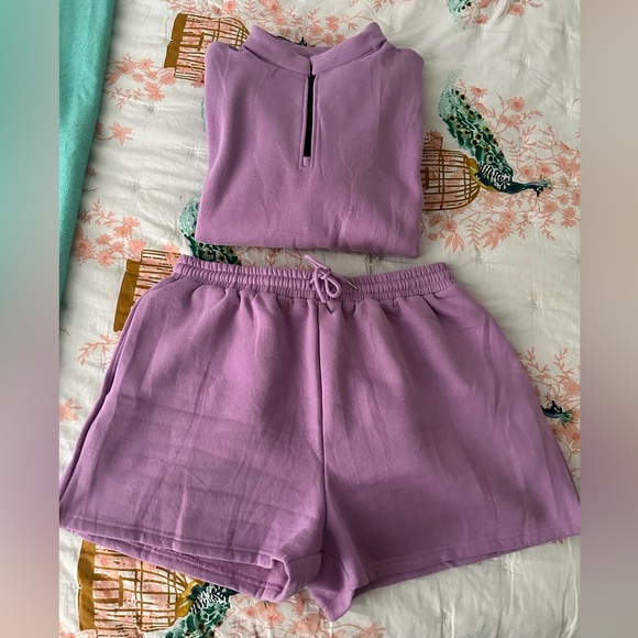ANRABESS 2 Piece Pullover Sweatshirt Shorts Set Size XL - Picture 4 of 5